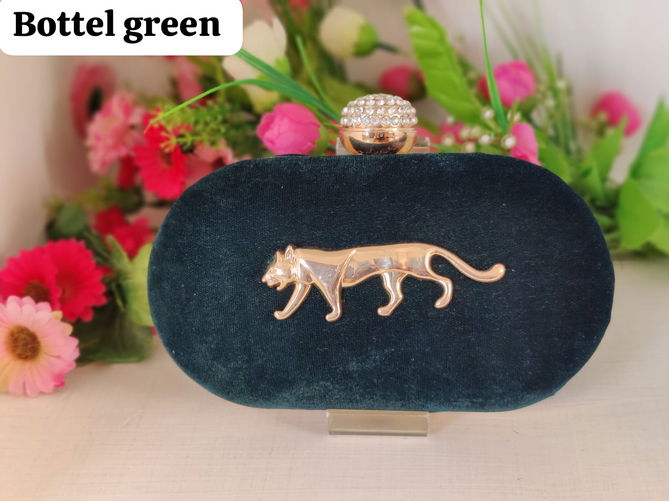 Arrival of Sabyasachi Velvet Round Oval Box Clutches
